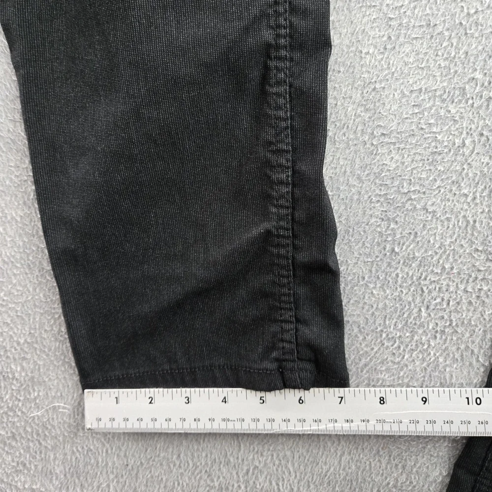 IZOD Men Pants 34X32 Black Nylon Rayon Chino Golf Straight Fit Performance